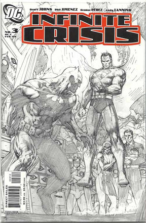 Infinite Crisis 3 Jim Lee Sketch cover 2nd printing -- Johns Jimenez --0