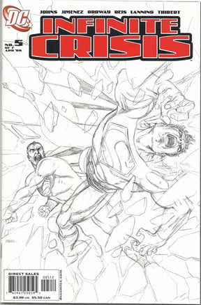 Infinite Crisis 5 George Perez Sketch cover 2nd pr -- Johns Jimenez --0
