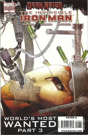 Invincible Iron Man 10 -- Larroca Variant 2009 -- Avengers Fraction --0