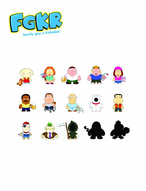 Family Guy Mini Figure 16Pc Bmb DS Series 01 --0