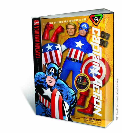 Captain Action Captain America Deluxe Costume Set --0