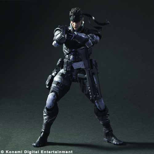 Metal Gear Solid Play Arts Kai Solid Snake Action Figure --0
