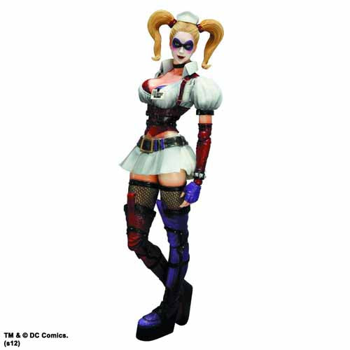 Batman Arkham Asylum Play Arts Kai Harley Quinn Action Fig --0