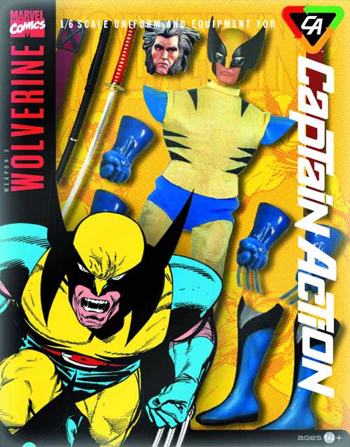 Captain Action Wolverine Deluxe Costume Set --0