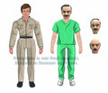 6 Million Dollar Man Austin & Dr Wells Action Figure Asst --0