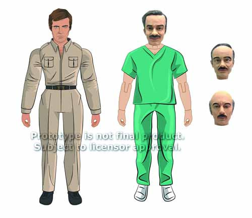 6 Million Dollar Man Austin & Dr Wells Action Figure Asst --0