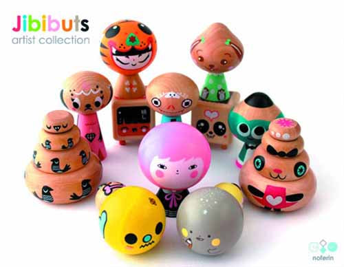 Jibibuts Wooden Mini Figure 12 Piece BMB Ds Artist Ser 1 --0