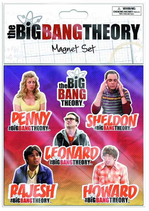 Big Bang Theory Flat Magnet 6-Pk 12-Piece Assortment --0