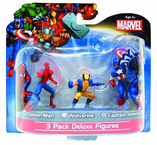 Marvel Classic 3 Pack 4in PVC Figurine Assortment --0
