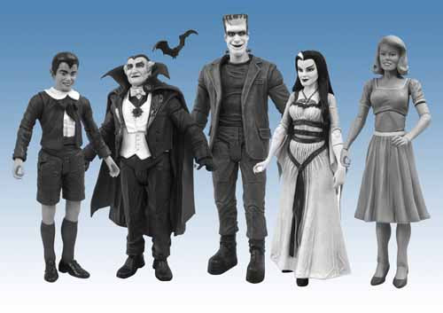 Munsters Black & White Figure Set -- Diamond Select --0