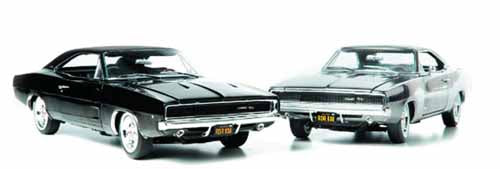 Bullitt 1/18 1968 Charger R/T Chrome Die-Cast Car --0