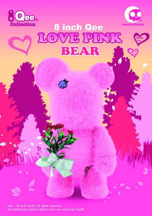 Loves Pink Bear Qee 8In Vinyl Figure --0