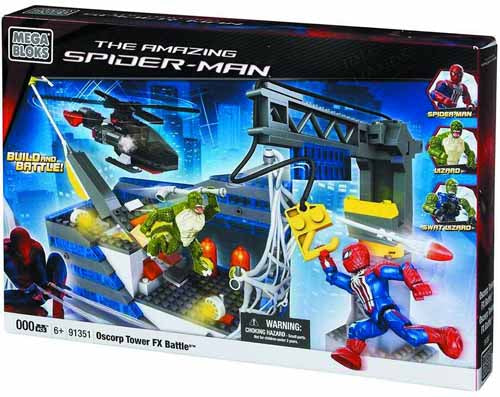 Mega Bloks Spider-Man 4 Oscorp Tower Battle Hq Set --0