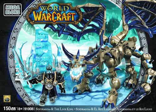 Mega Bloks World of WarCraft WOW Arthas & Sindragosa Set --0