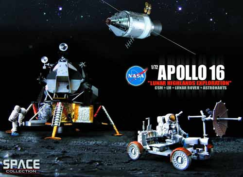 Nasa Apollo 16 Lunar Highlands 1/72 Scl Model --0