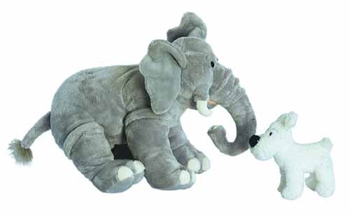 Tintin Snowy And Elephant Plush --0