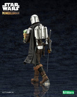 Star Wars Mandalorian And Grogu with Beskar Staff ARTFX PVC Statue --5