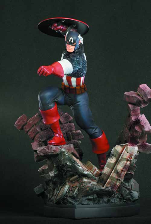 Captain America Action Statue -- Avengers Bowen Designs --0