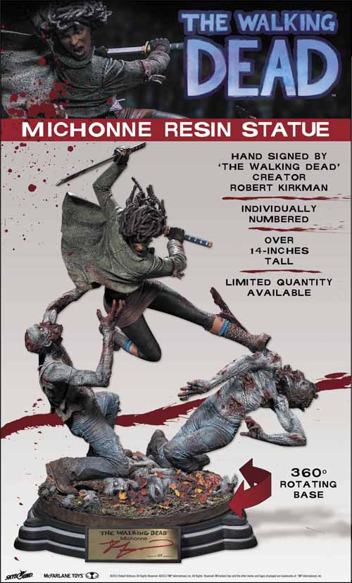 Walking Dead Michonne Resin Statue--Kirkman McFarlane Toys --0