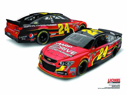 Nascar Jeff Gordon AARP Chevy SS 1/24 Die-Cast --0