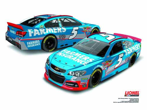 Nascar Kasey Kahne Farmers Chevy SS 1/24 Die-Cast --0