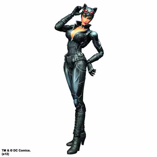 Batman Arkham City Play Arts Kai Catwoman Action Figure --0