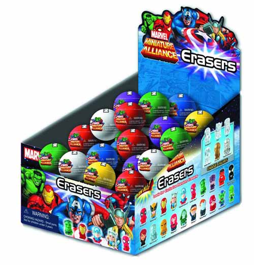 Marvel Heroes Erasers Blind Egg Dsp Assortment --0