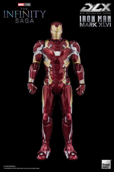 Marvel Infinity Saga Avengers Iron Man Mark 46 DLX Deluxe 1/12 Scale Action Figure --8