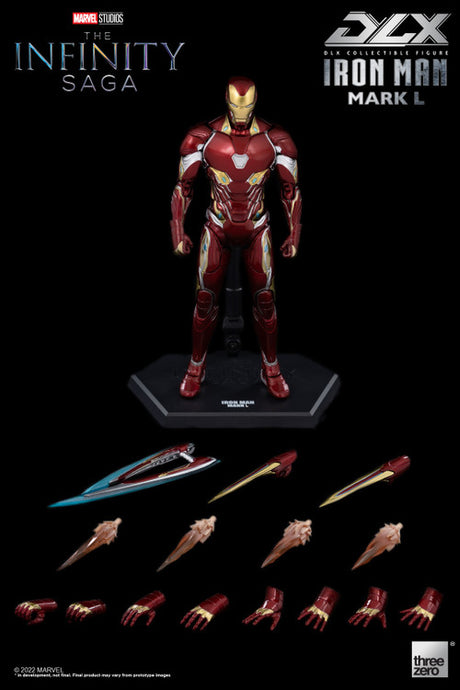 Marvel Infinity Saga Avengers Iron Man Mark 50 DLX Deluxe 1/12 Scale Action Figure --0