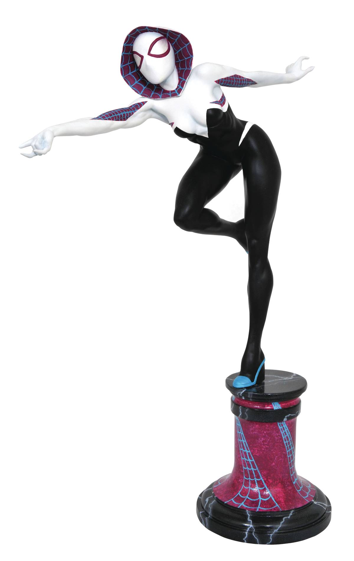 Marvel Premier Collection Spider-Gwen Masked Statue | Spider-Man --0