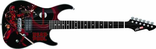Deadpool Rockmaster Electric Guitar -- Peavey Marvel Comics --0