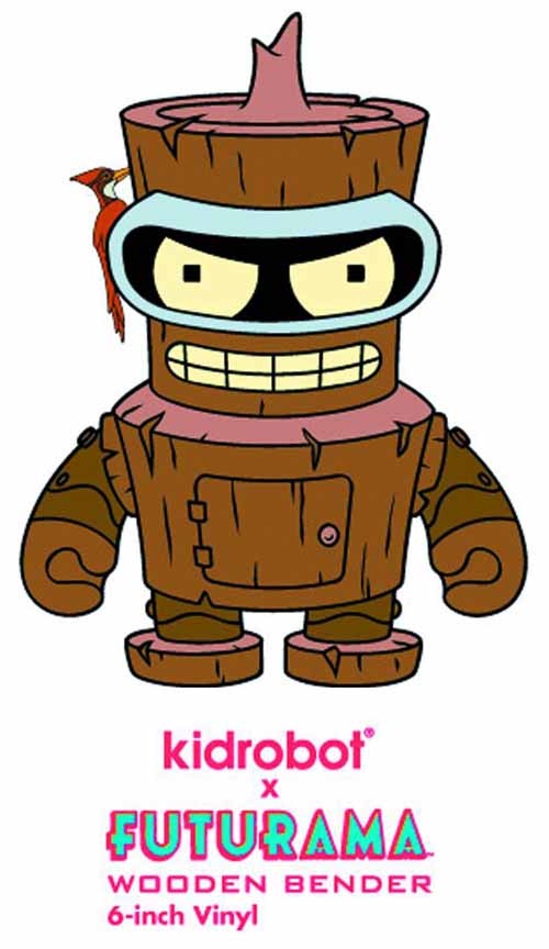 Futurama Wooden Bender 6in Vinyl Figure --0