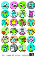 Uglydolls 1in Pin 200-Piece Ds --0