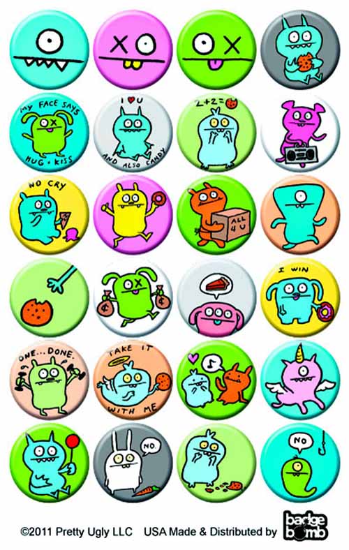 Uglydolls 1in Pin 200-Piece Ds --0