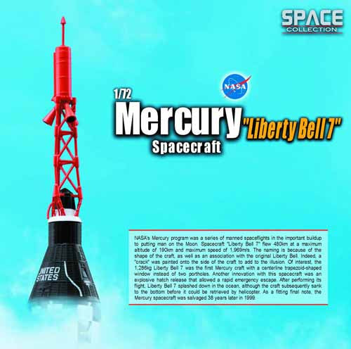 Nasa Mercury Liberty Bell 7 1/72 Scale Model --0