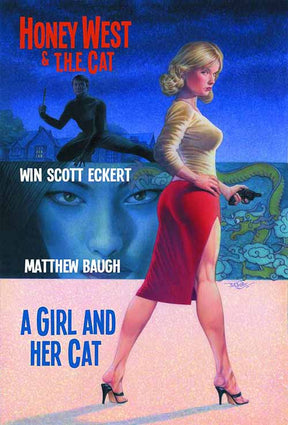 Honey West & T.h.e. Cat Signed HC Novel A Girl And Her Cat --0