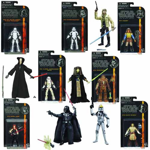 Star Wars Black 3-3/4in Action Figure Asst 201303 -- Hasbro --0