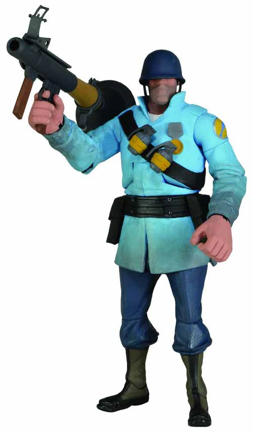 Team Fortress Series 2 Blu Soldier Deluxe Action Figure --0