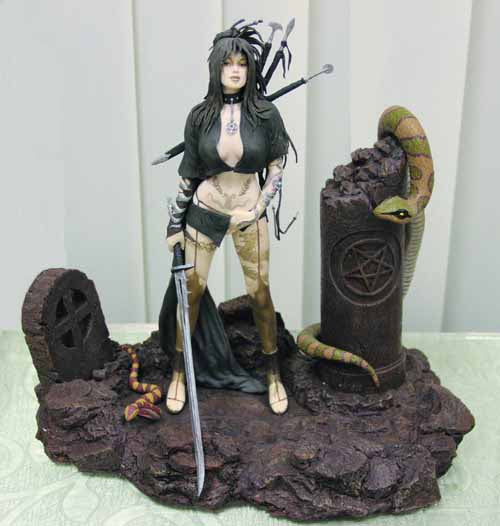 Fantasy Figure Gallery FFG Medusas Gaze Statue --0