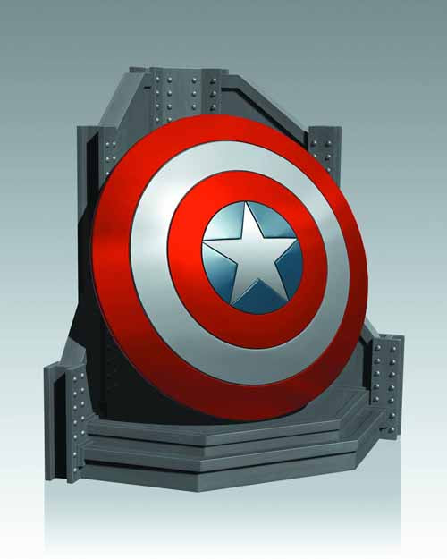 Gentle Giant Captain America Shield Bookend -- Avengers --0