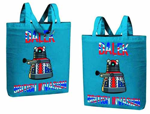 Doctor Who British Invasion Dalek Tote Bag --0