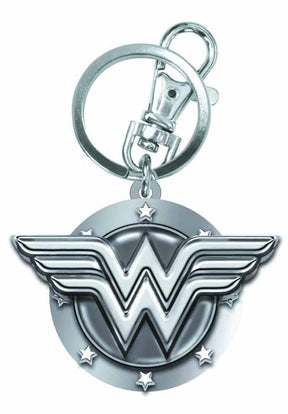 Wonder Woman Symbol Pewter Keyring -- Dark Knight DC Comics --0