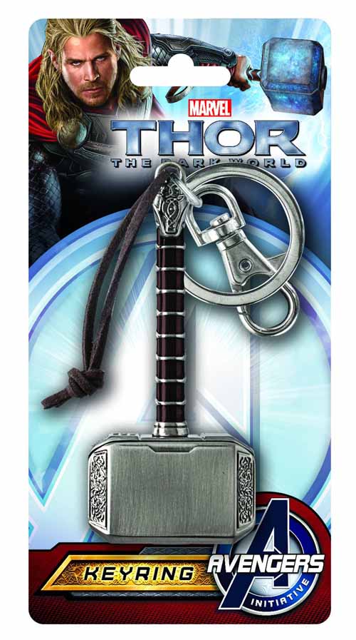 Thor Dark World Hammer Pewter Keyring -- Avengers --0