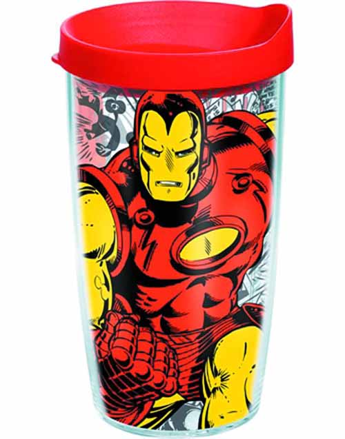 Tervis Classic Iron Man Wrap w/ lid 16oz Tumbler --Avengers --0