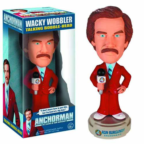 Anchorman Ron Burgundy Talking Wacky Wobbler --0
