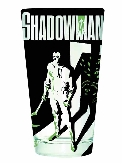 Valiant Shadowman Clear Pint Glass --0