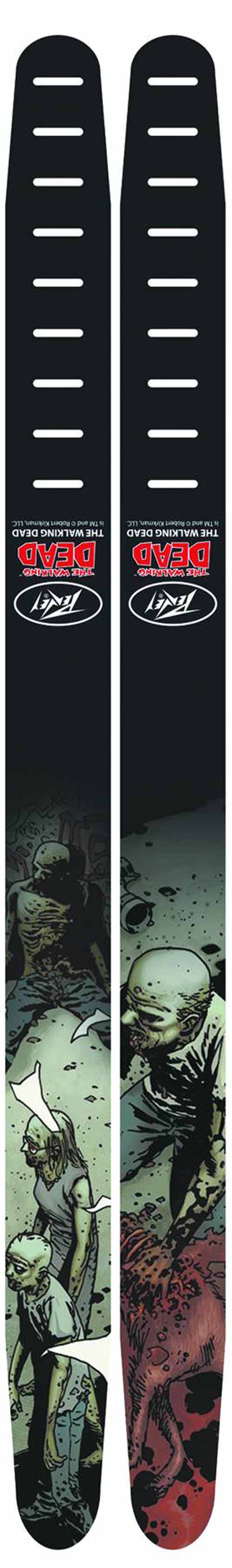 Walking Dead Cliffdog PX Leather Guitar Strap -- Kirkman --0