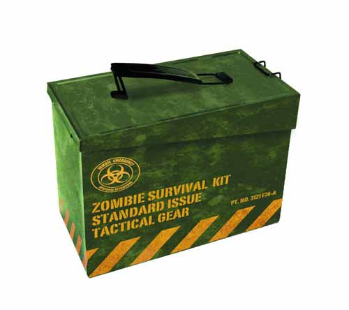 Ammo Box Metal Zombie Survival Kit PX Lunchbox --0