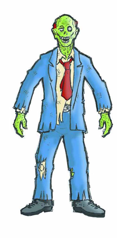 Zombie PX Bendy Toy --0