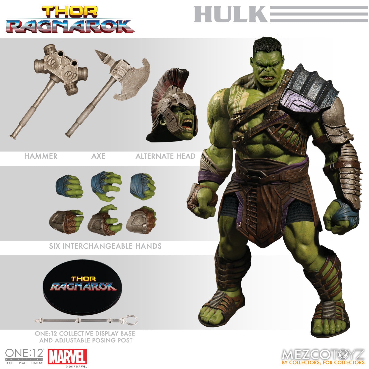 ONE-12 Collective Marvel Thor Ragnarok Gladiator Hulk Figure | MEZCO --0